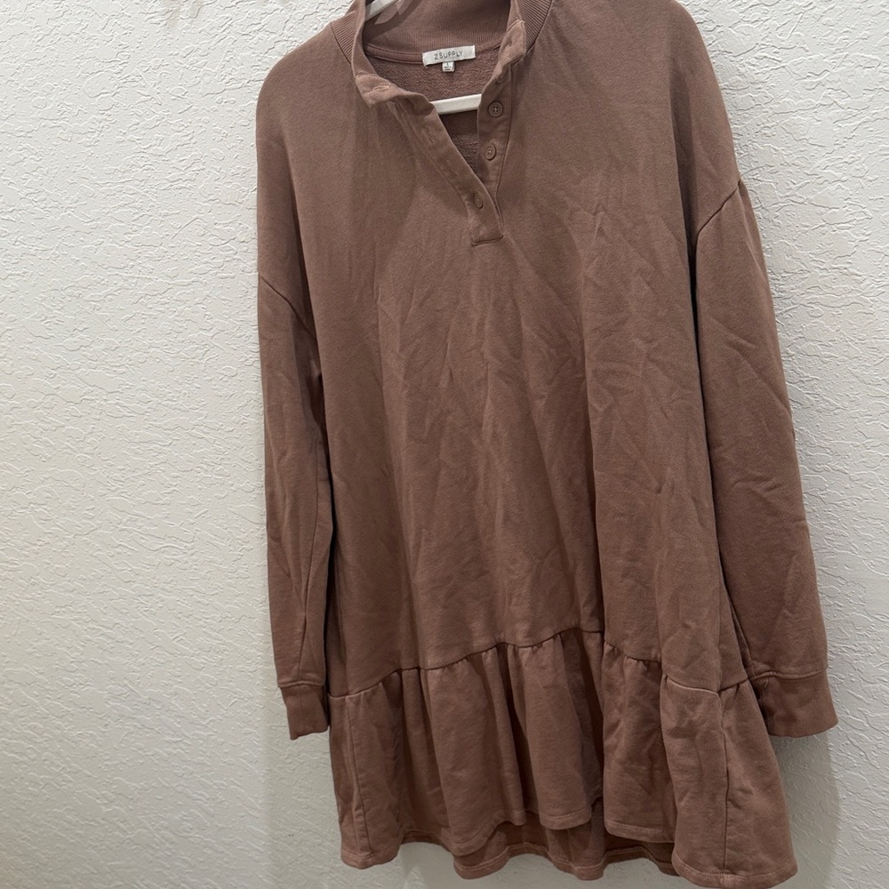 Z Supply Peplum Polo Tunic